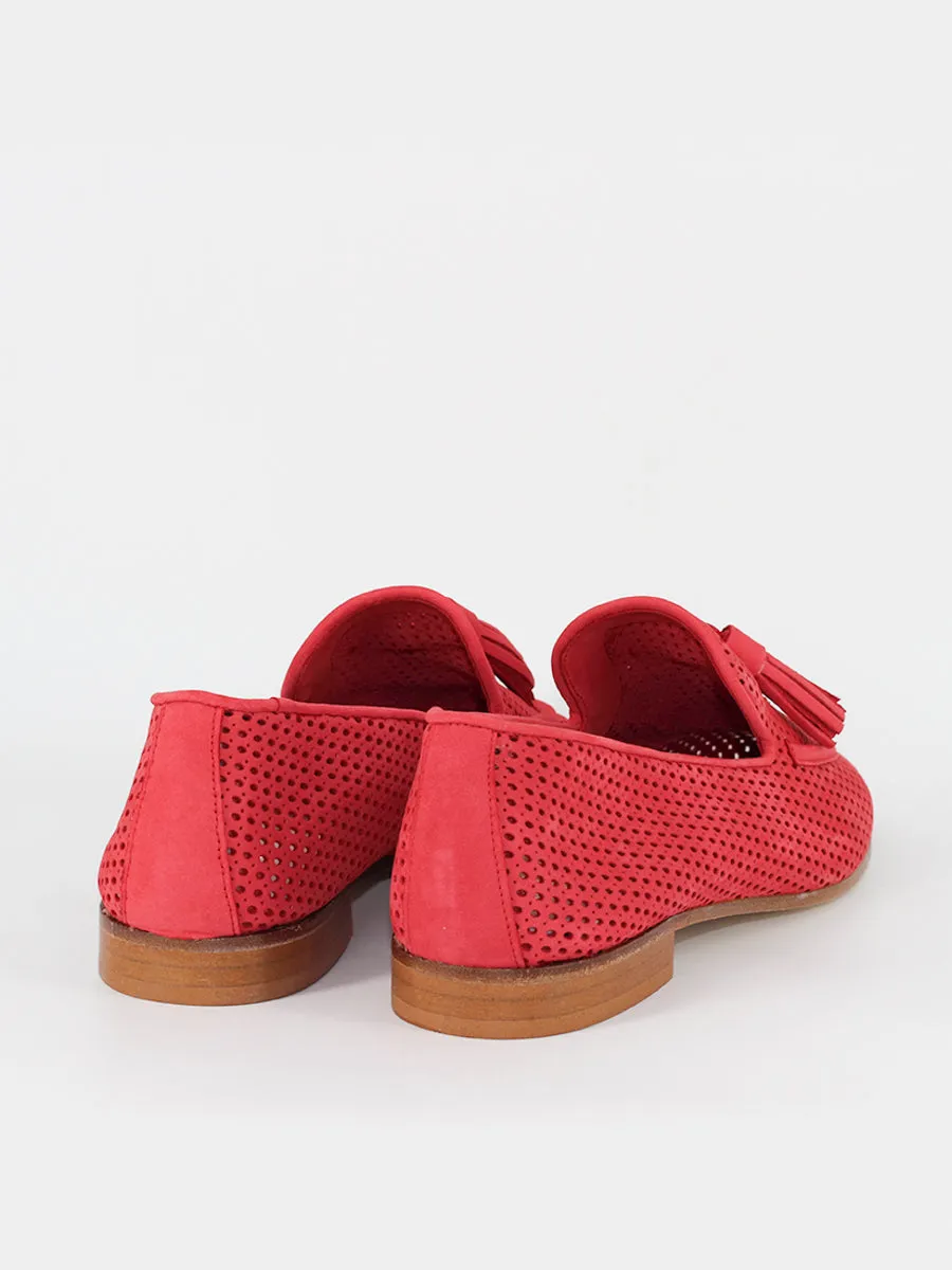 Mocasines Portovenero nobuck color rojo