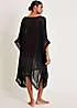 Monsoon Fringe Trim Poncho