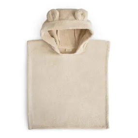 Mushie - Organic Cotton Bear Poncho Towel - Fog