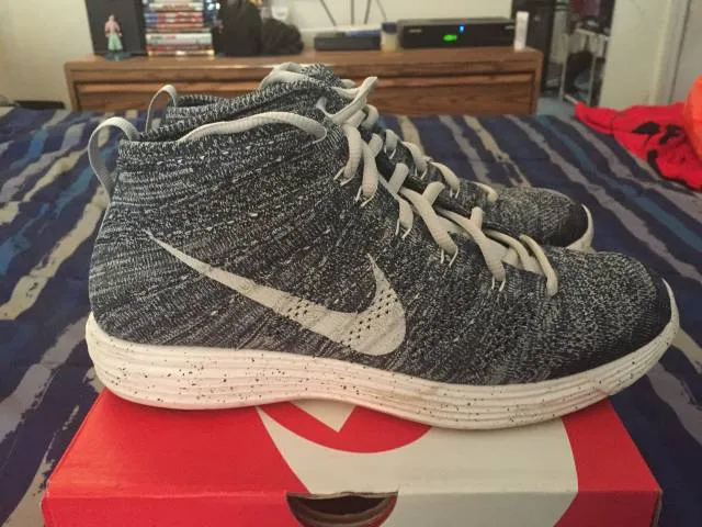 Nike lunar flyknit chukka - squadron blue / pure platinum