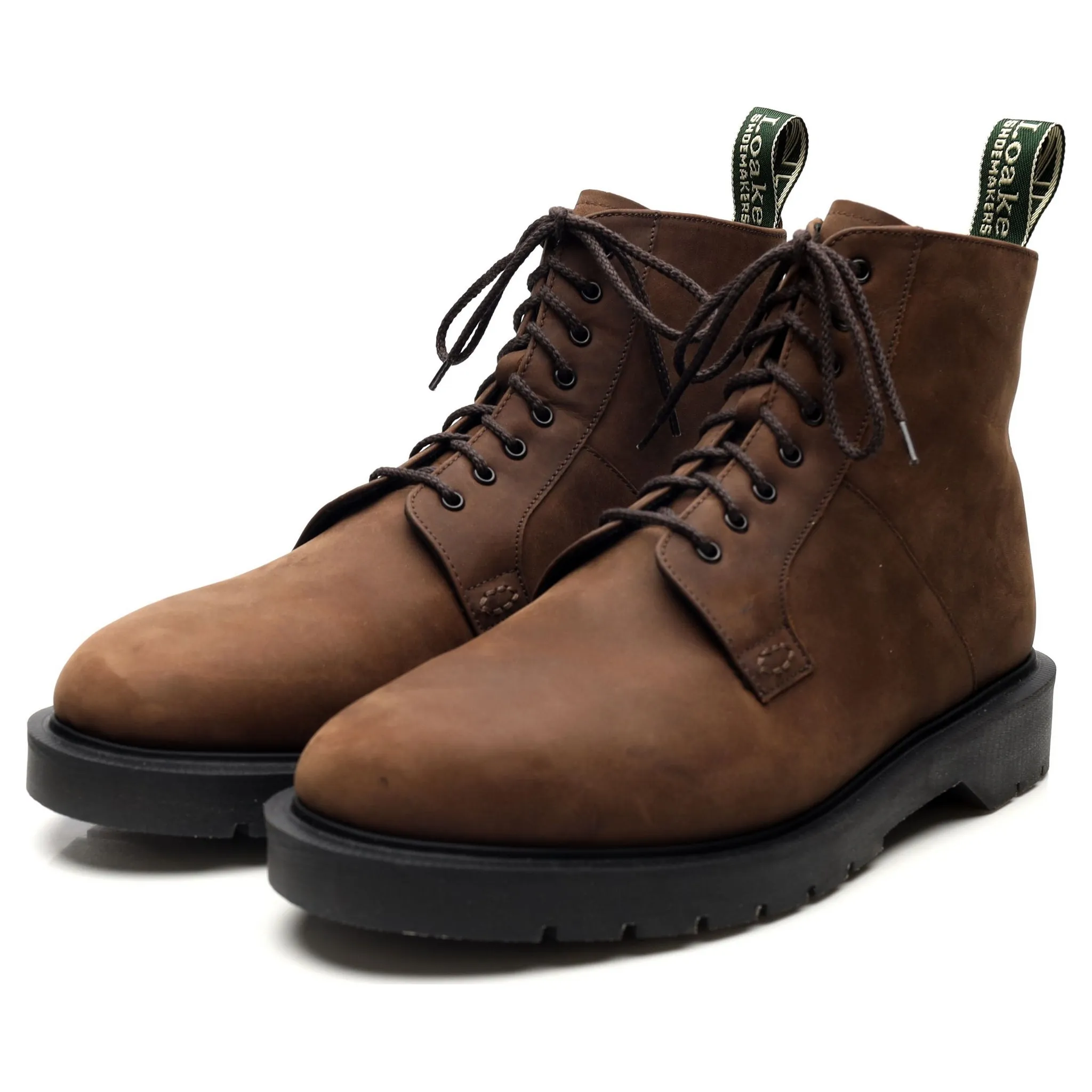 'Niro' Brown Nubuck Leather Boots UK 8 F