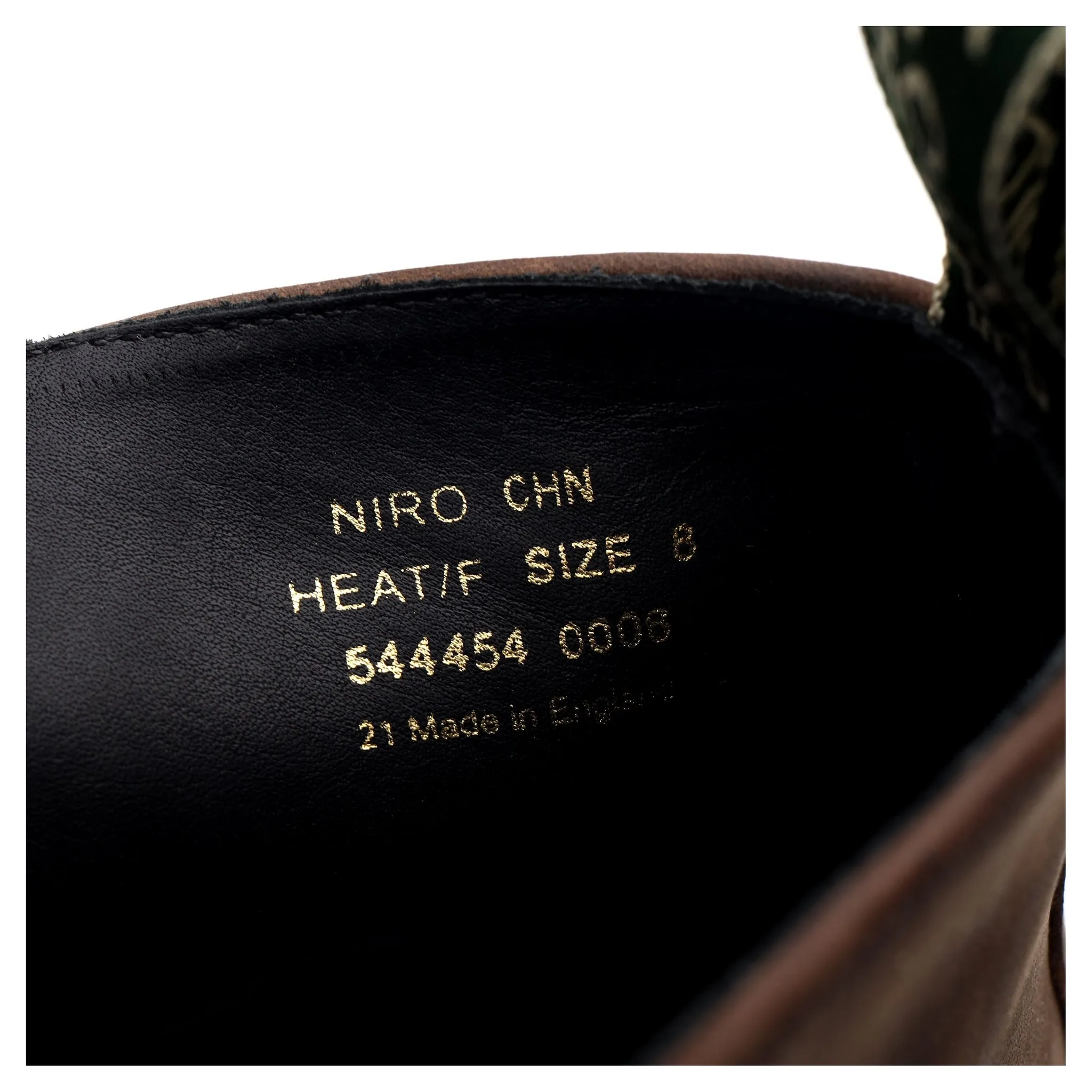 'Niro' Brown Nubuck Leather Boots UK 8 F