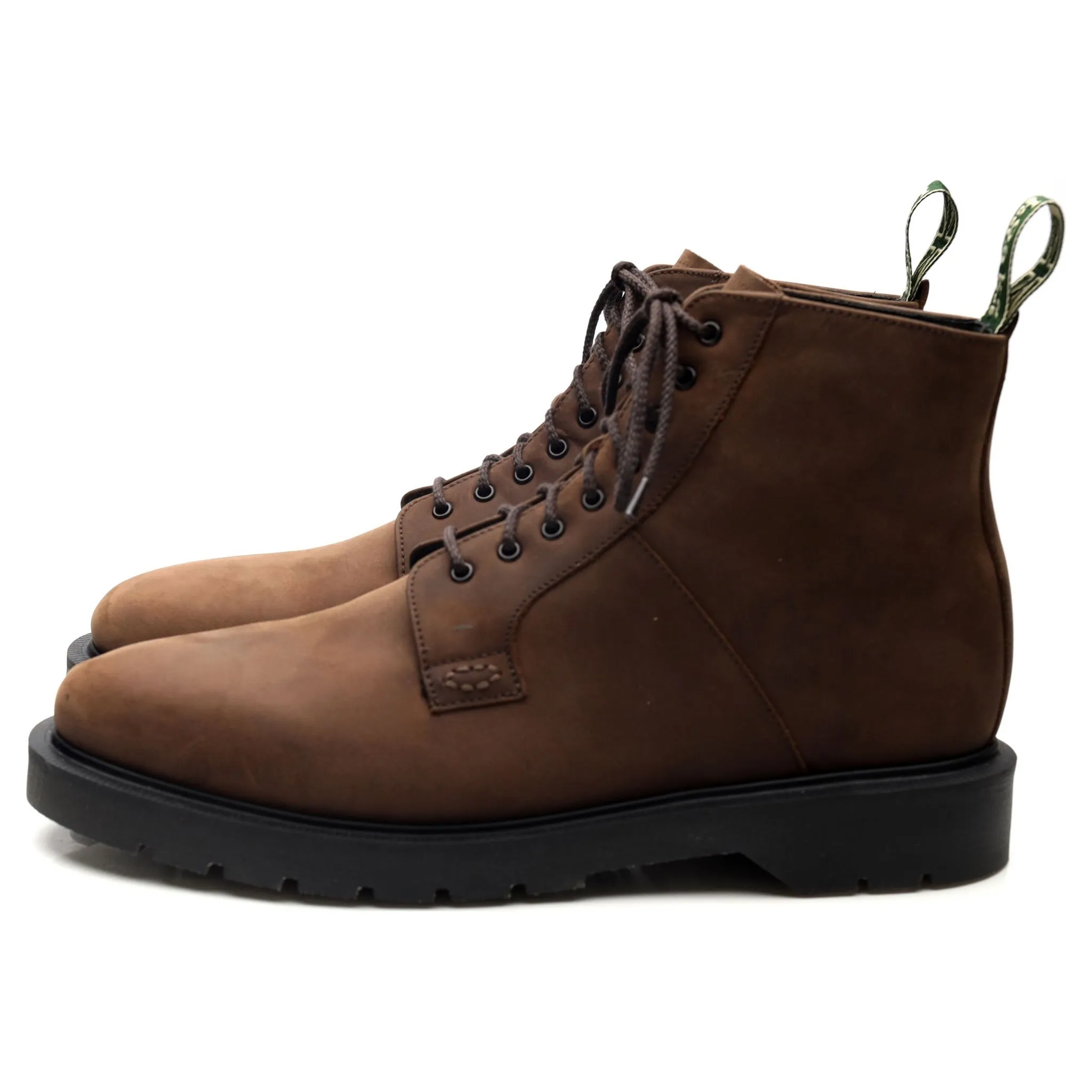 'Niro' Brown Nubuck Leather Boots UK 8 F