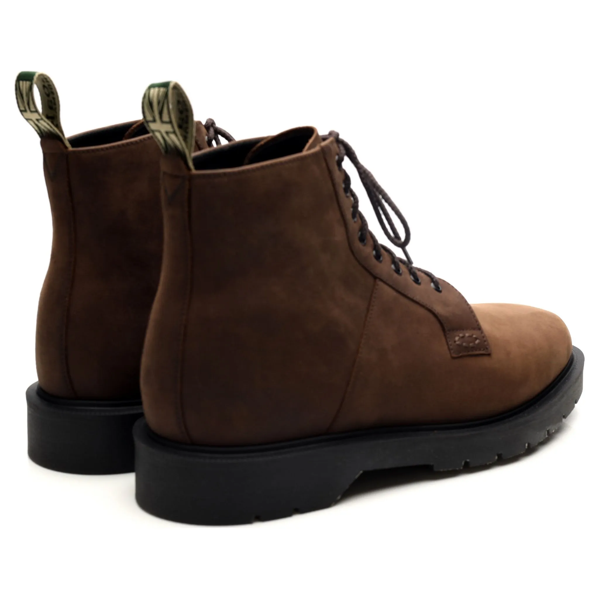 'Niro' Brown Nubuck Leather Boots UK 8 F