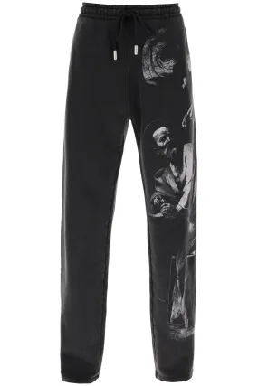 Off-white s. matthew straight joggers OMCH054C99FLE001 BLACK GREY