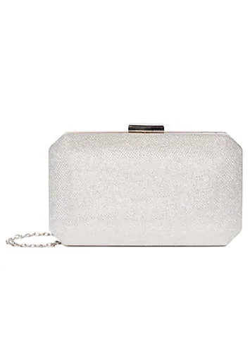 Paradox London Glitter Mesh ’Dulcie’ Box Clutch Bag