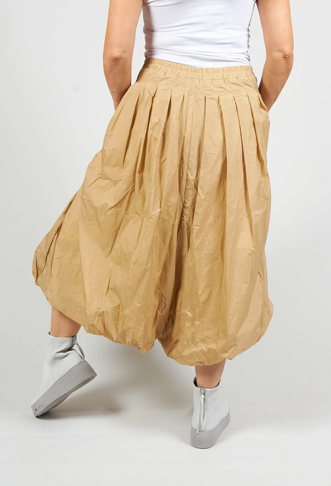 Pleated Culottes in Corn