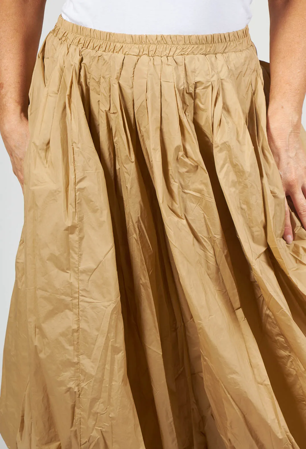 Pleated Culottes in Corn