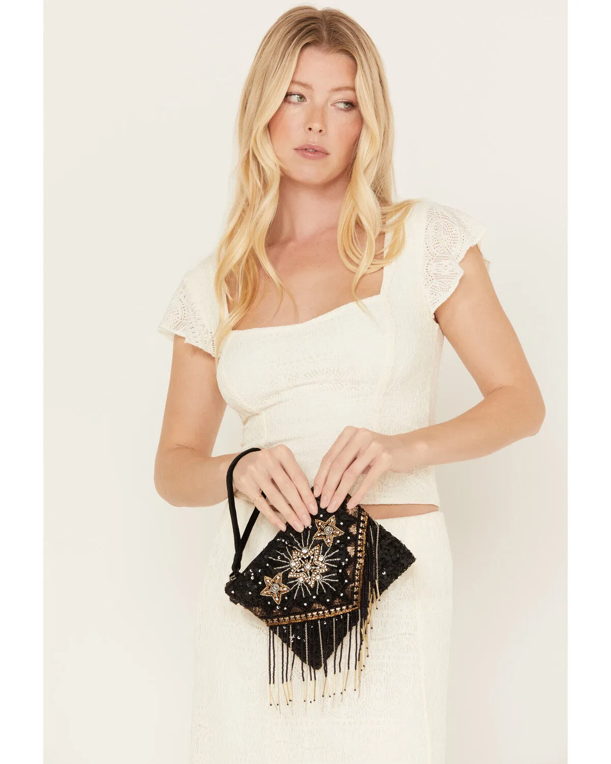 Product Name:  Idyllwind Women's Black Starlit Clutch & Crossbody Bag