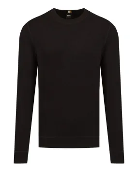 Pullover Hugo Boss uomo 50495402 Onore nero