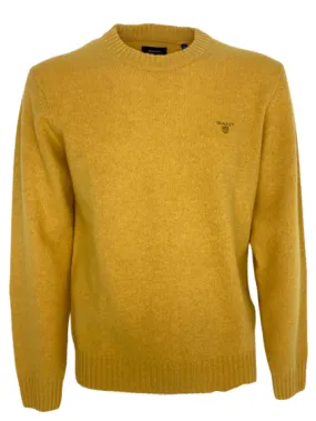 PULLOVER UOMO GIALLO SENAPE MISTO LANA