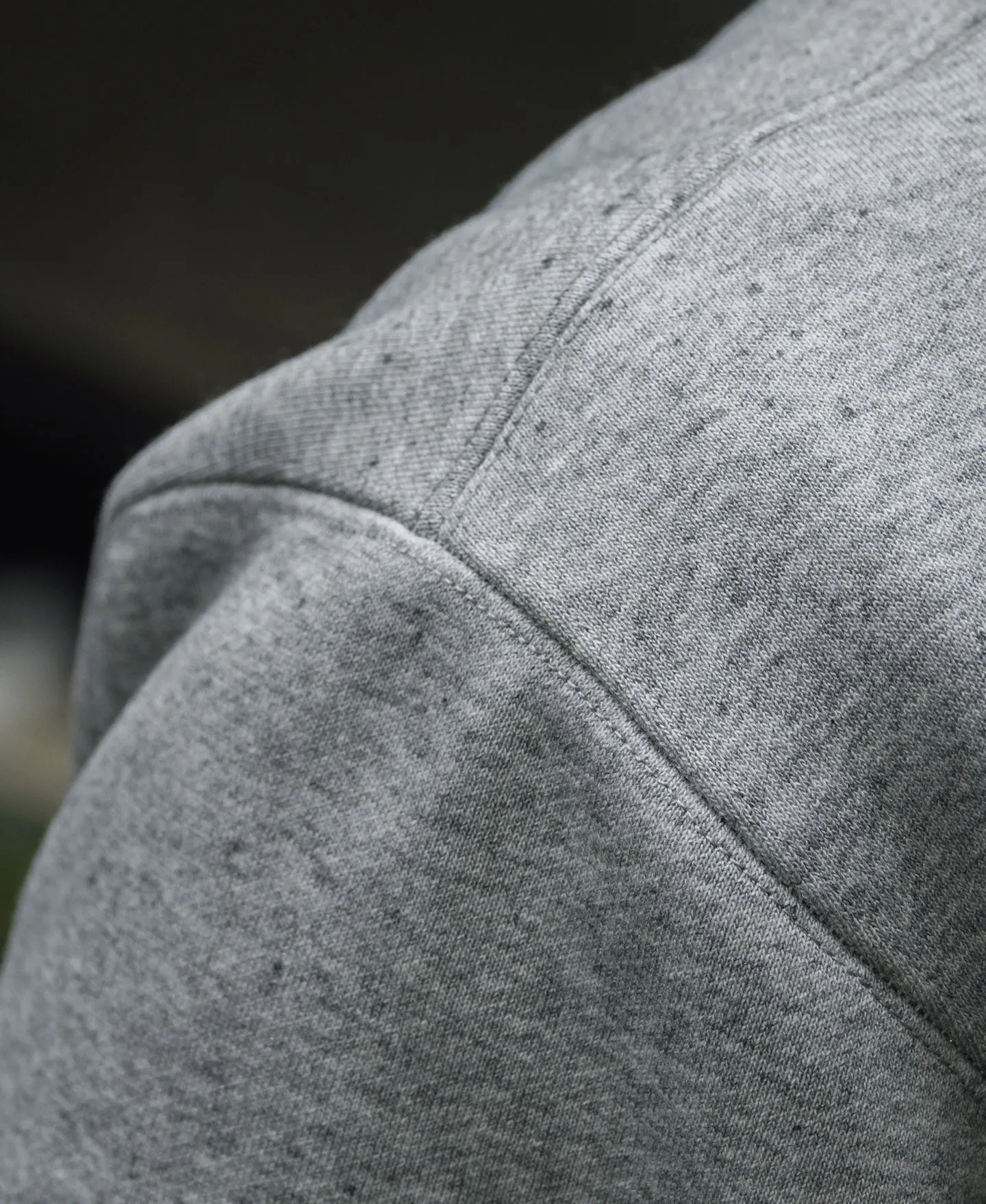 Racing Half-Zip Heavyweight Fleece Sweatshirt - Gray