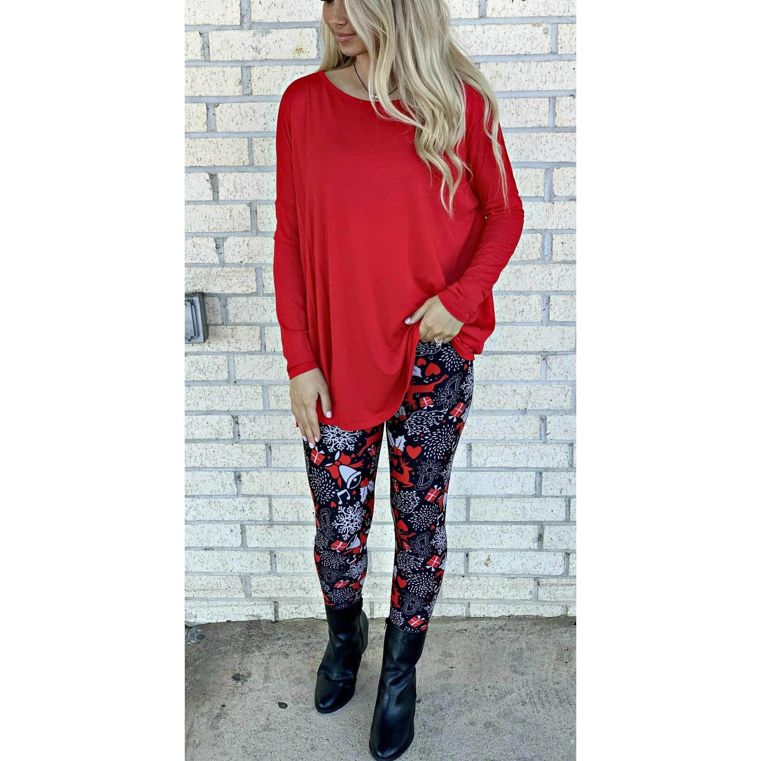 Red Piko Type Tunic