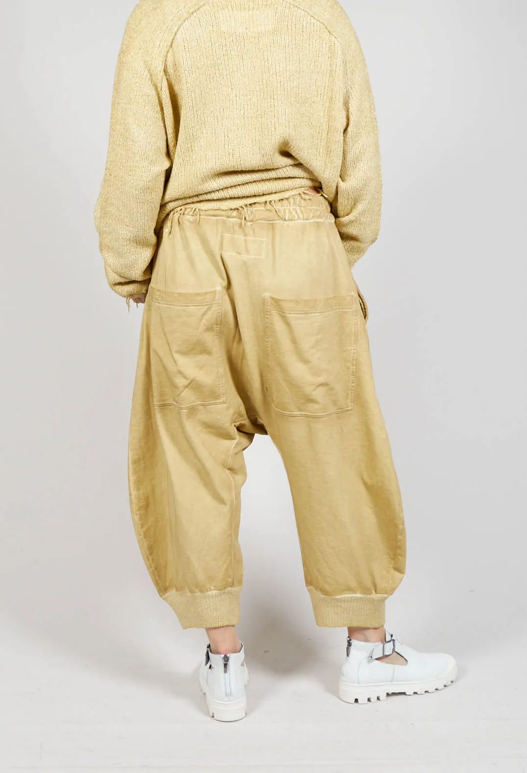 Relaxed Cotton Culottes in Wax Cloud