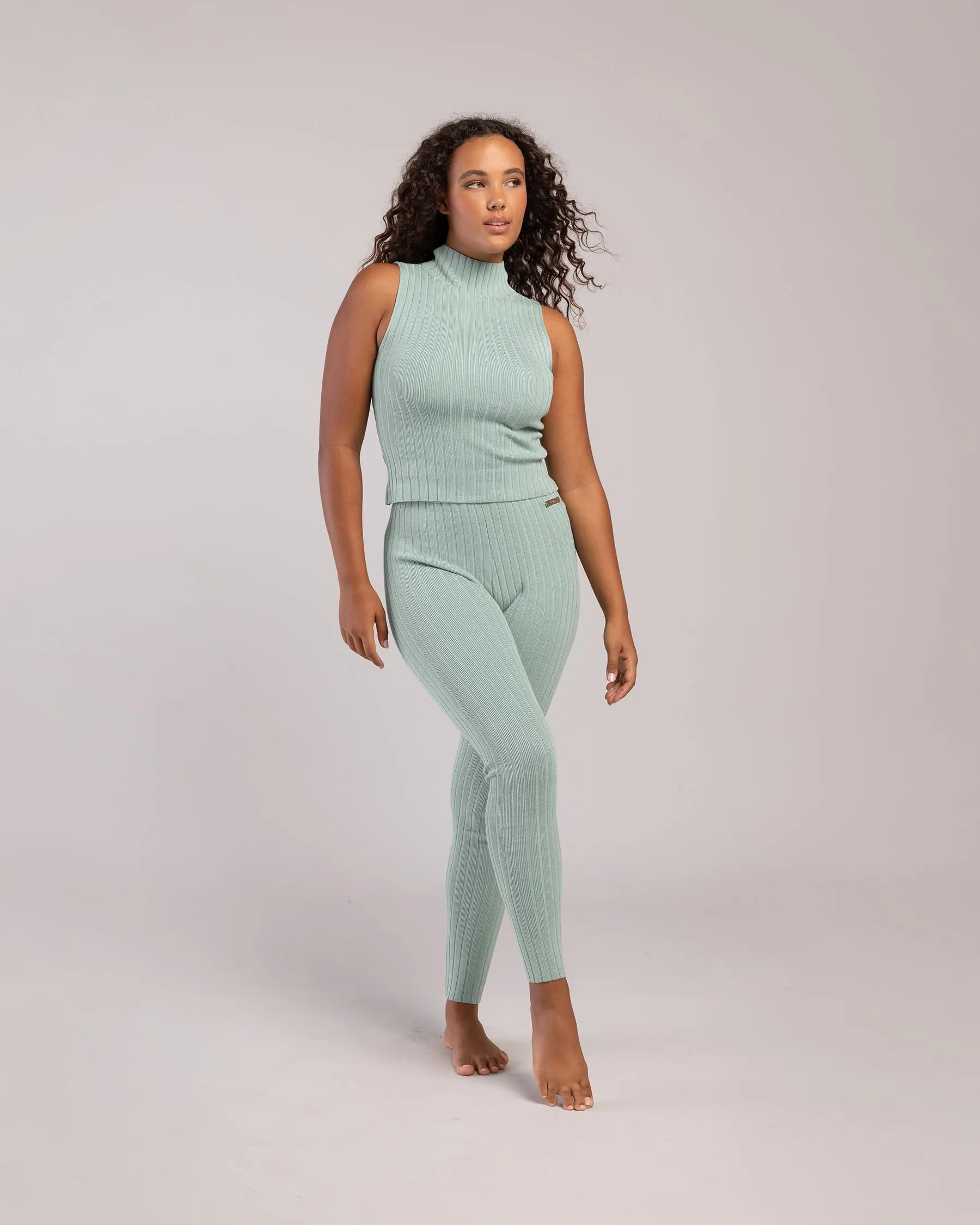 Rib Lounge Full Length Legging