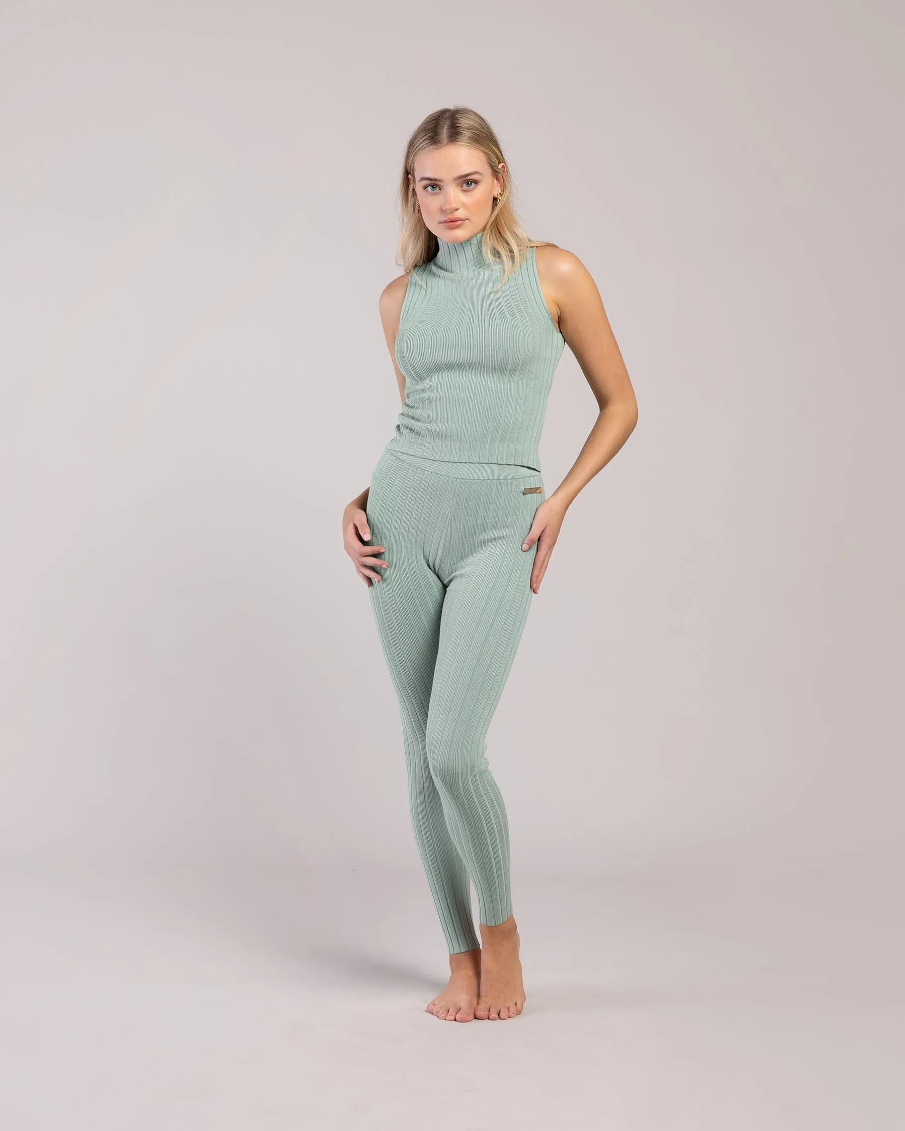 Rib Lounge Full Length Legging