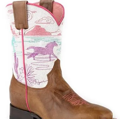 Roper Girl's Running Free Western Boot