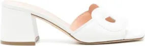 Rupert Sanderson Laguna 70mm leather mules White