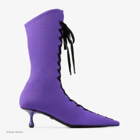 Sailor Saturn Boot 50 Purple Stretch Knit Boots