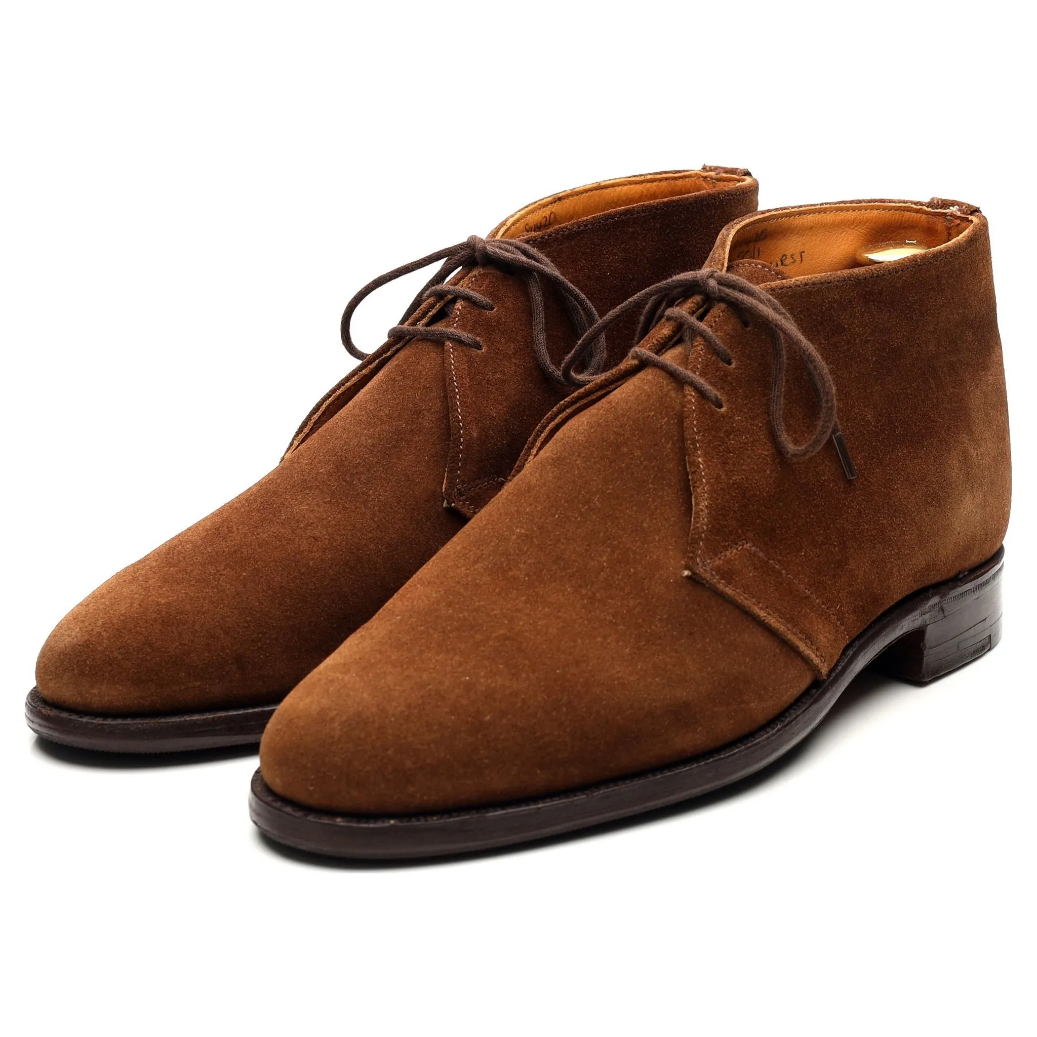 'Sandhurst' Snuff Brown Suede Chukka Boots UK 7