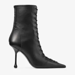 Scarlett Ankle Boot 95 Black Nappa Leather Boots