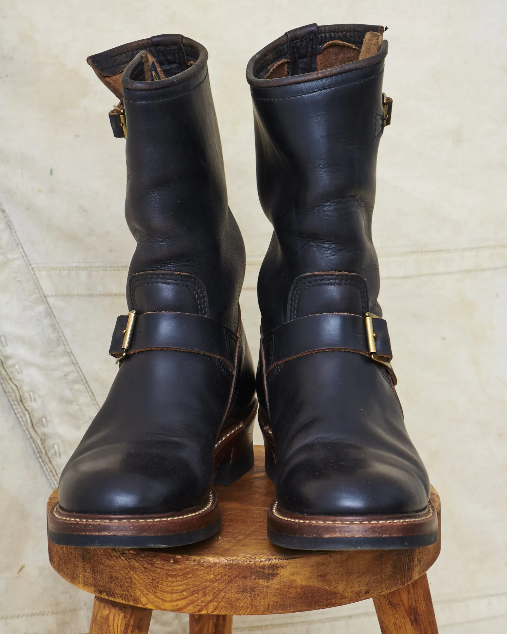 Second Hand John Lofgren Engineer Boots Black Size 7 1/2