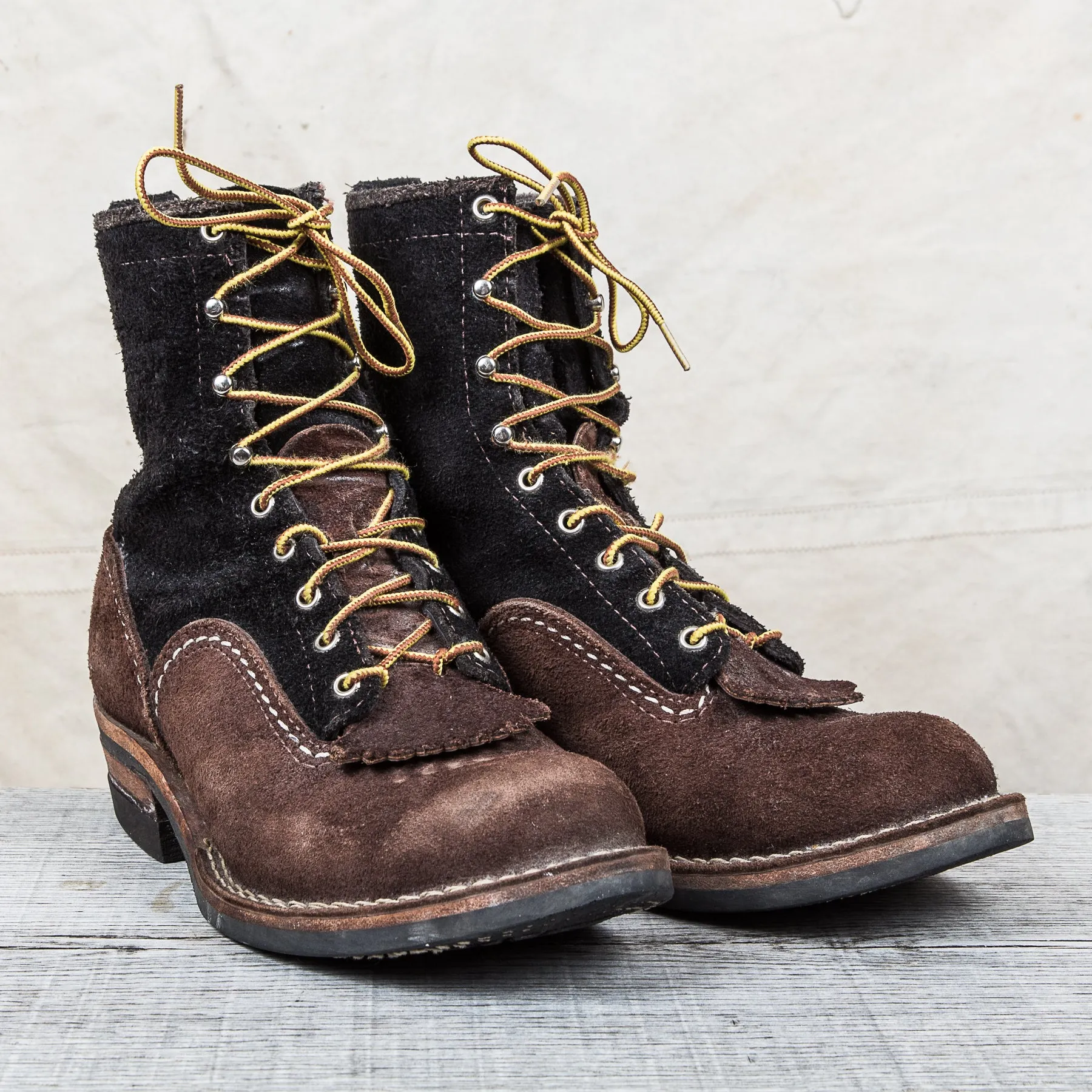 Second hand Wesco Highliner Two Tone Boots