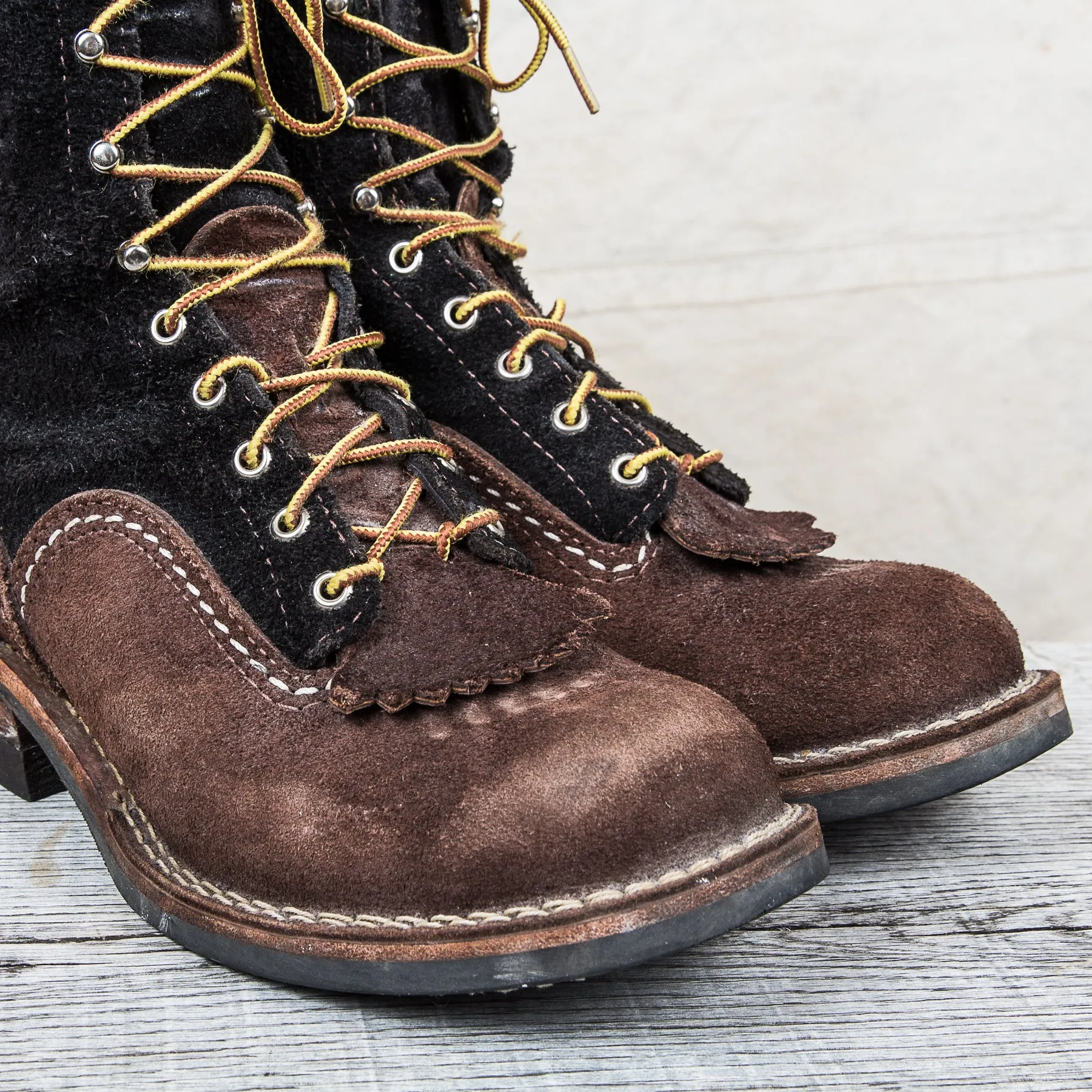 Second hand Wesco Highliner Two Tone Boots