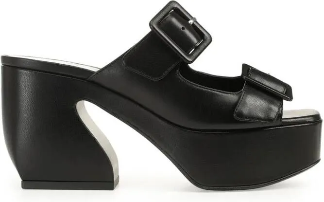 Sergio Rossi Si Rossi 45mm leather mules Black