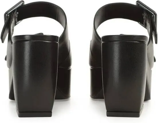 Sergio Rossi Si Rossi 45mm leather mules Black