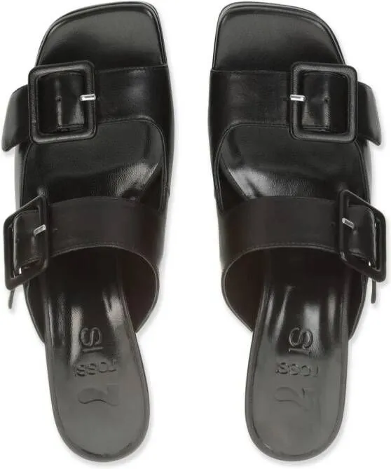 Sergio Rossi Si Rossi 45mm leather mules Black