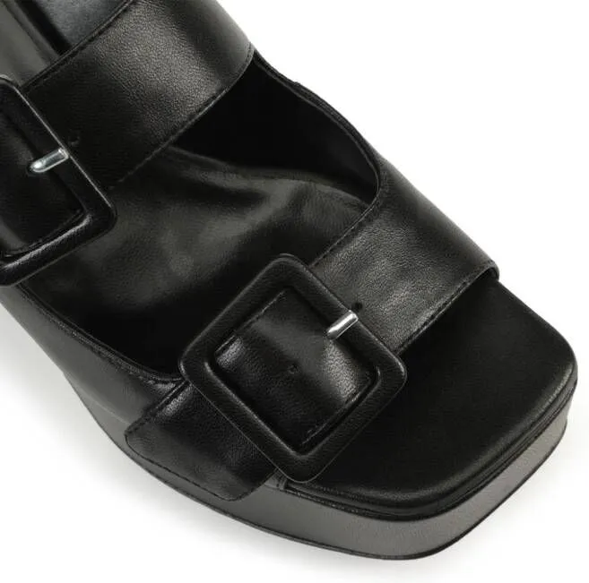 Sergio Rossi Si Rossi 45mm leather mules Black