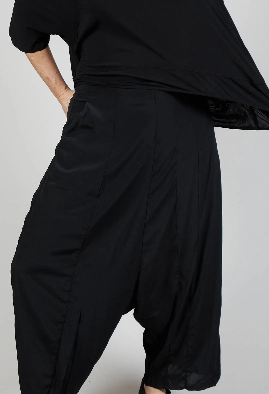 Silk Culottes in Black