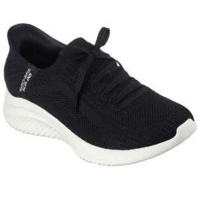 Skechers Slip-Ins: Ultra Flex 3.0-Brilliant Black/White (Women's)