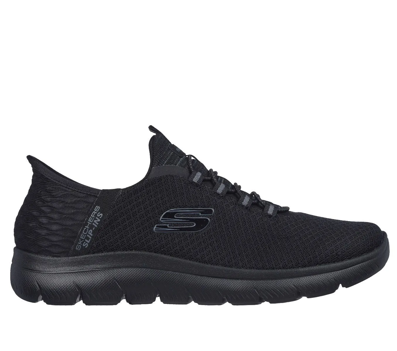 Skechers Summits High Range No Hands Slip-Ins Trainers Black