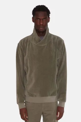 Soft Corduroy Turtleneck - Olive