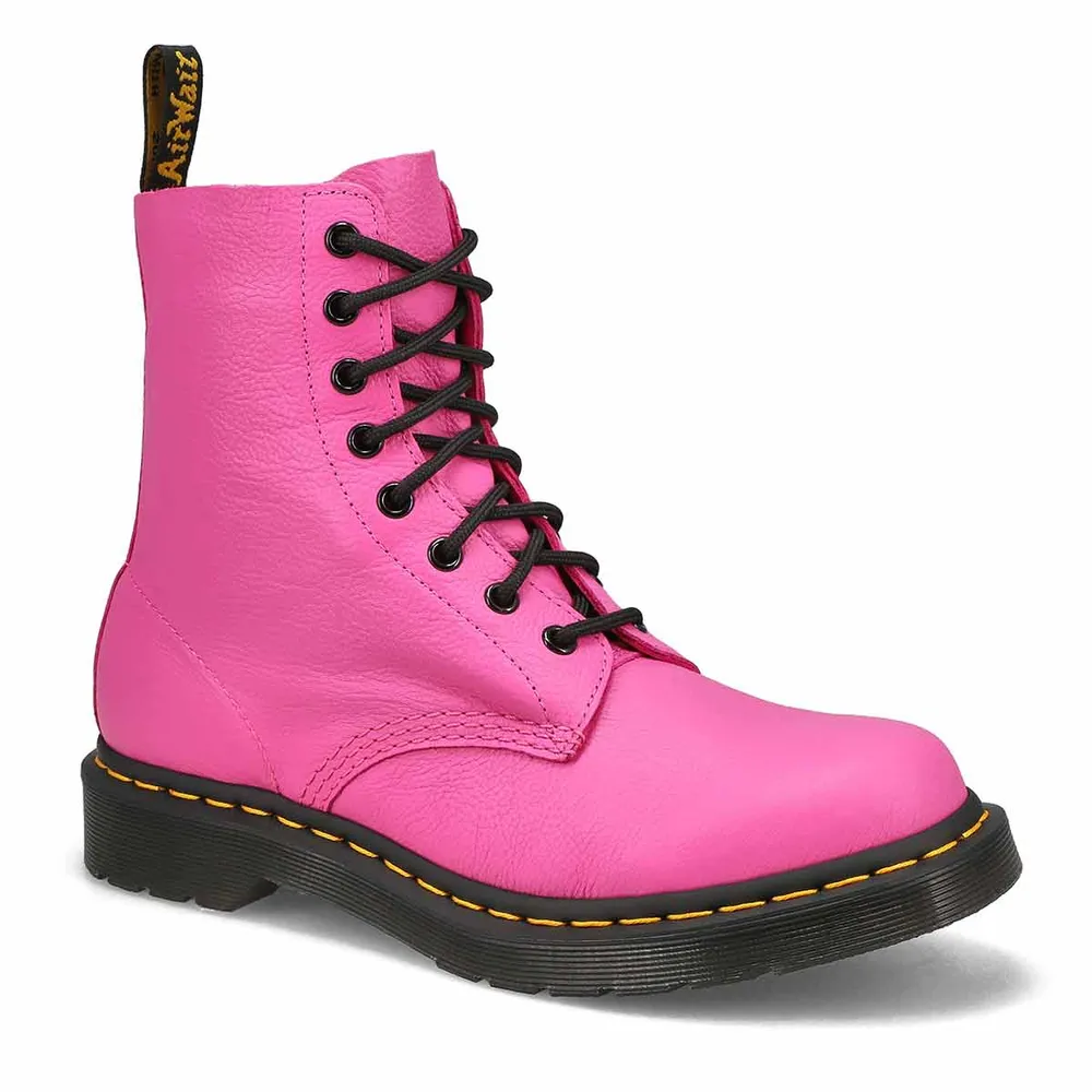 Soft Moc Womens 1460 Pascal 8-Eye Combat Boot - Thrift Pink