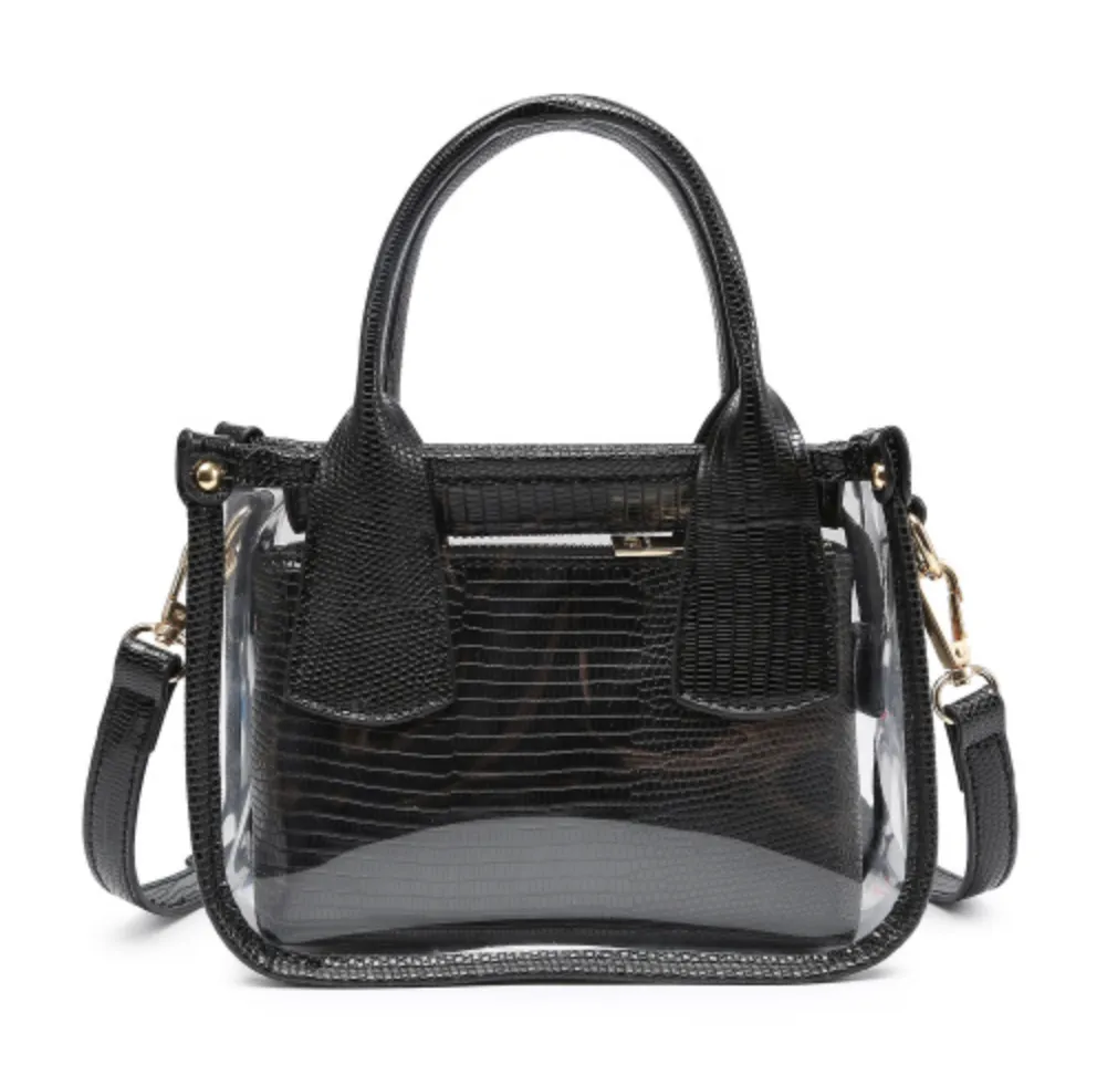 Stacey Clear Satchel - Black