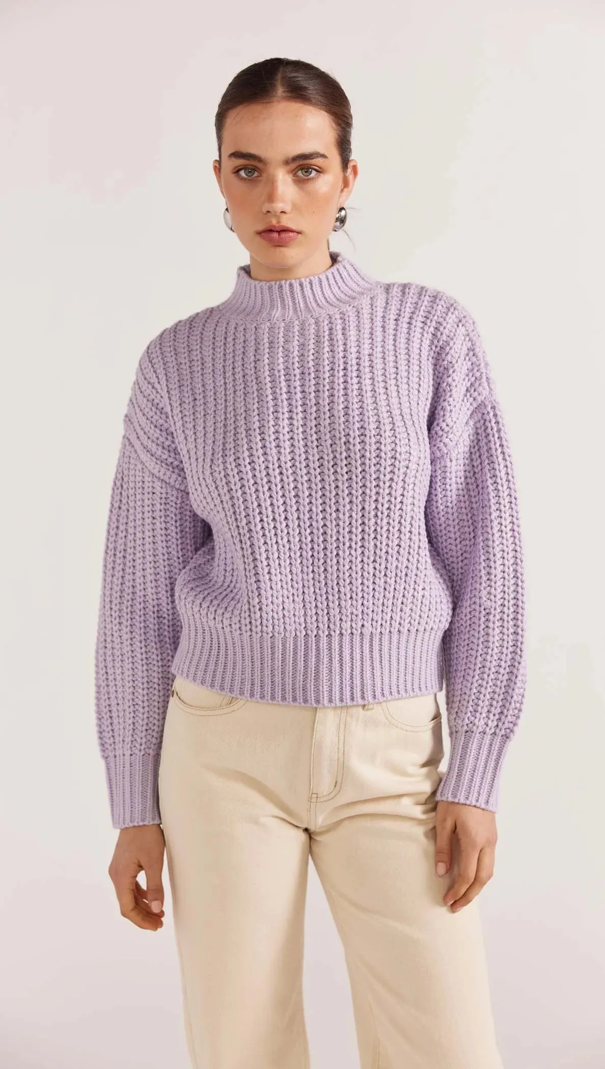 Staple the Label -  Myles Jumper Lilac