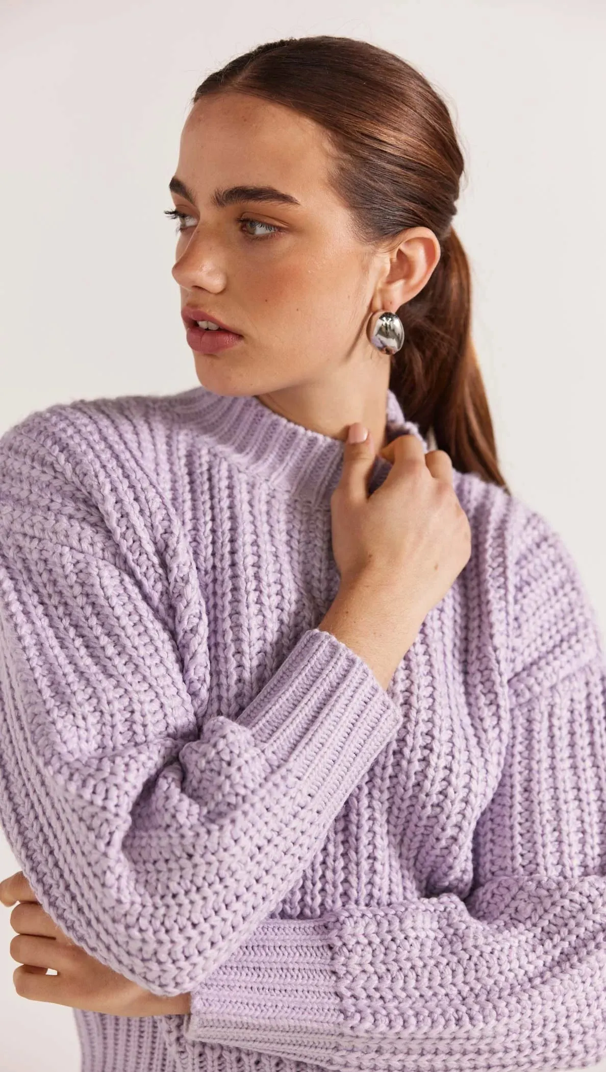 Staple the Label -  Myles Jumper Lilac