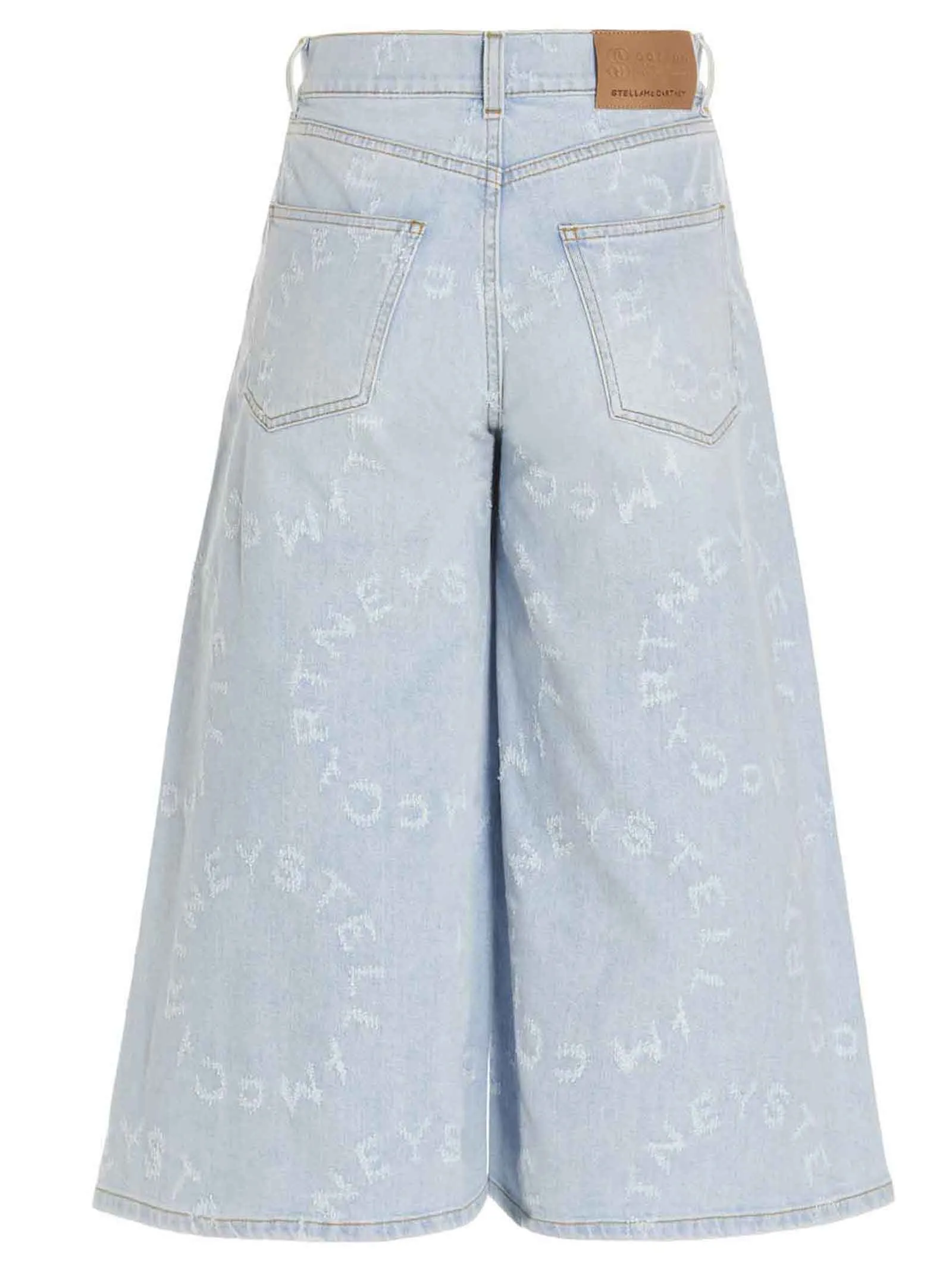 Stella McCartney Circle Distressed Cropped Culottes