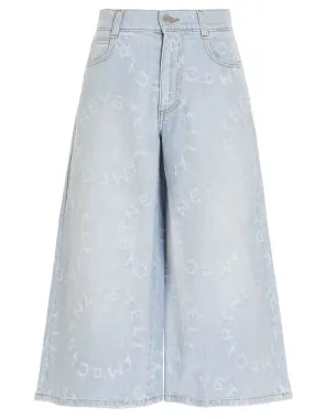 Stella McCartney Circle Distressed Cropped Culottes