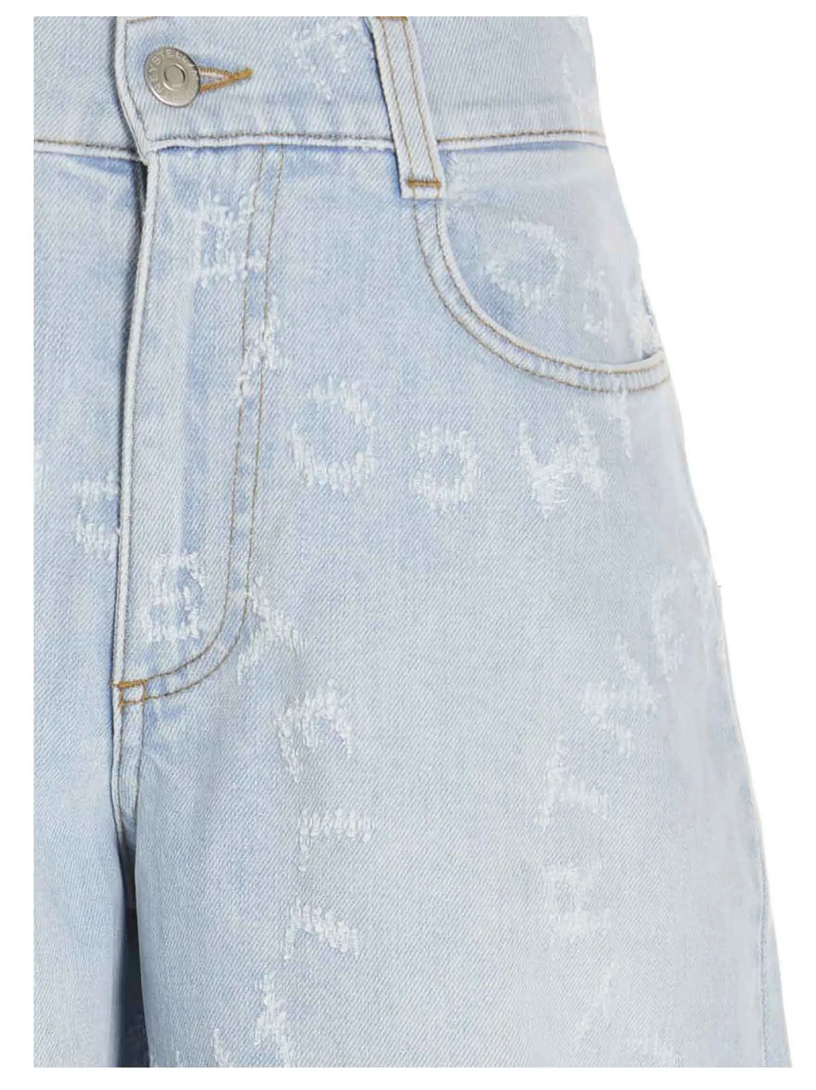 Stella McCartney Circle Distressed Cropped Culottes