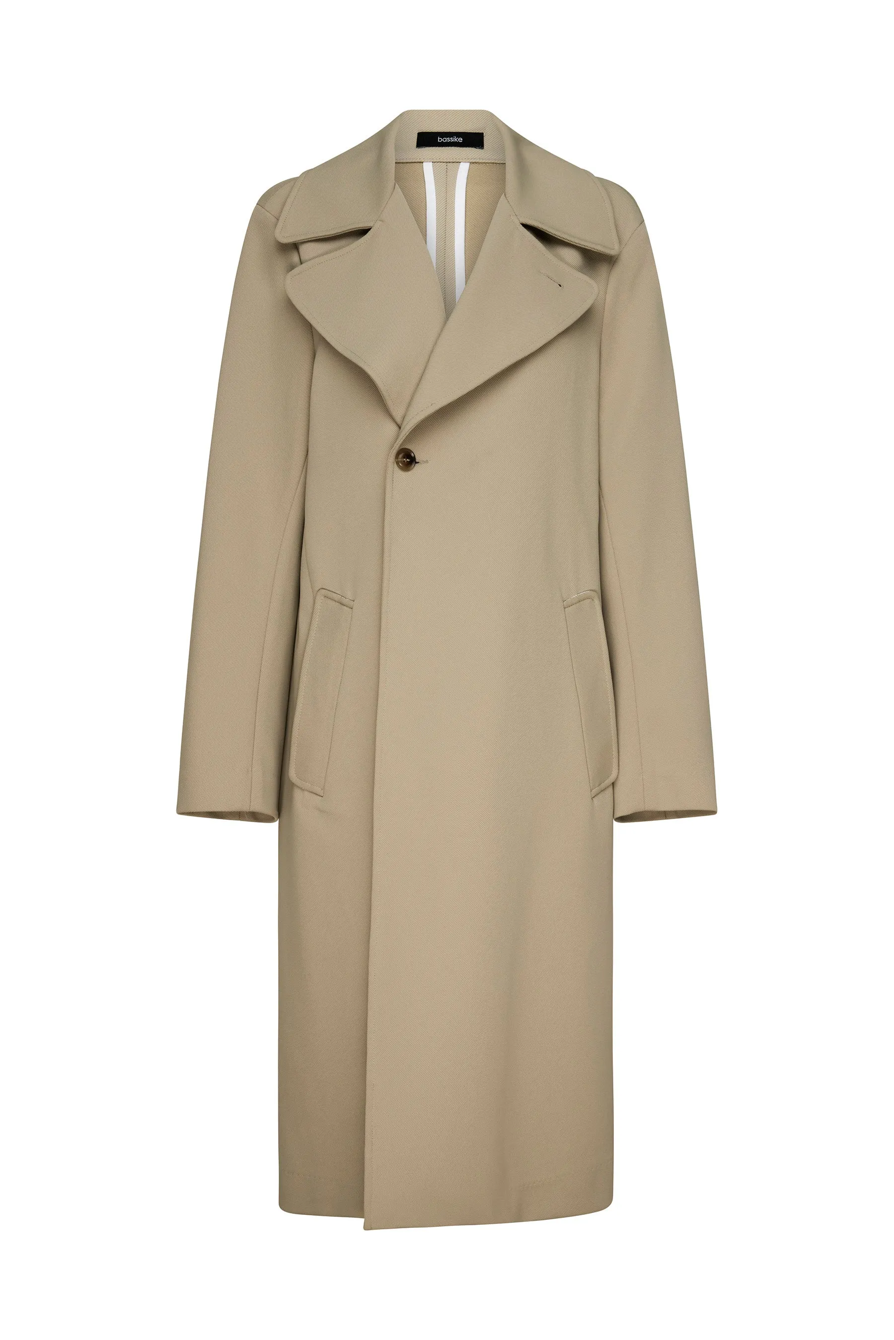 Stretch Twill Coat in Light Tan