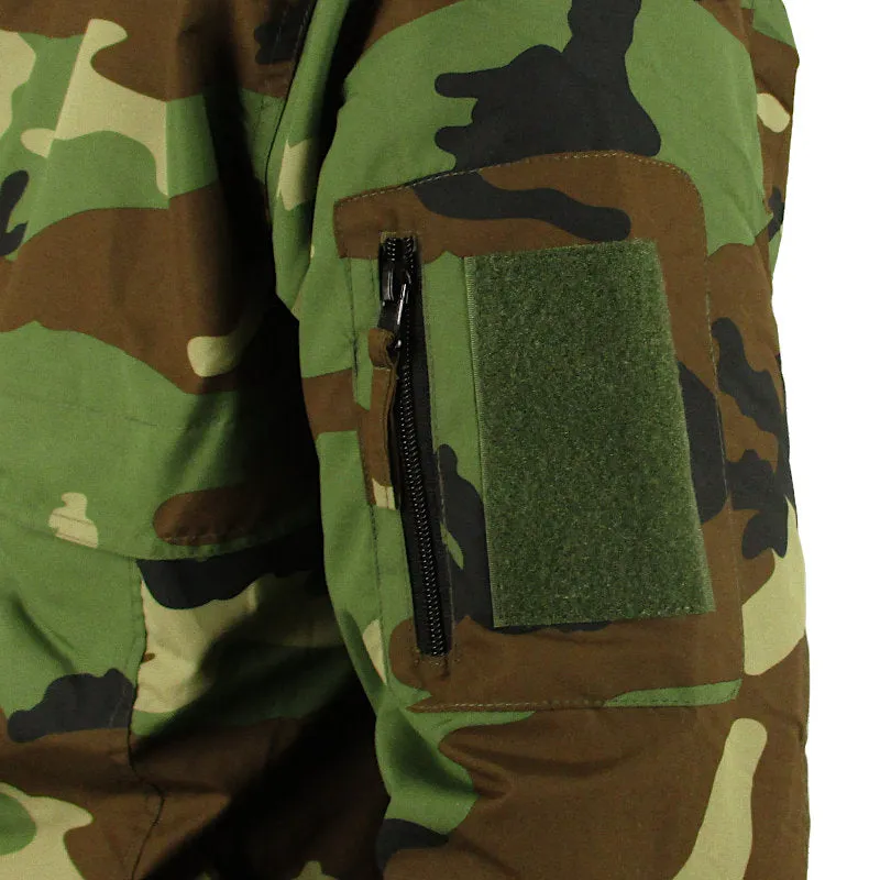 Tactical Fleece Lined Anorak - Woodland