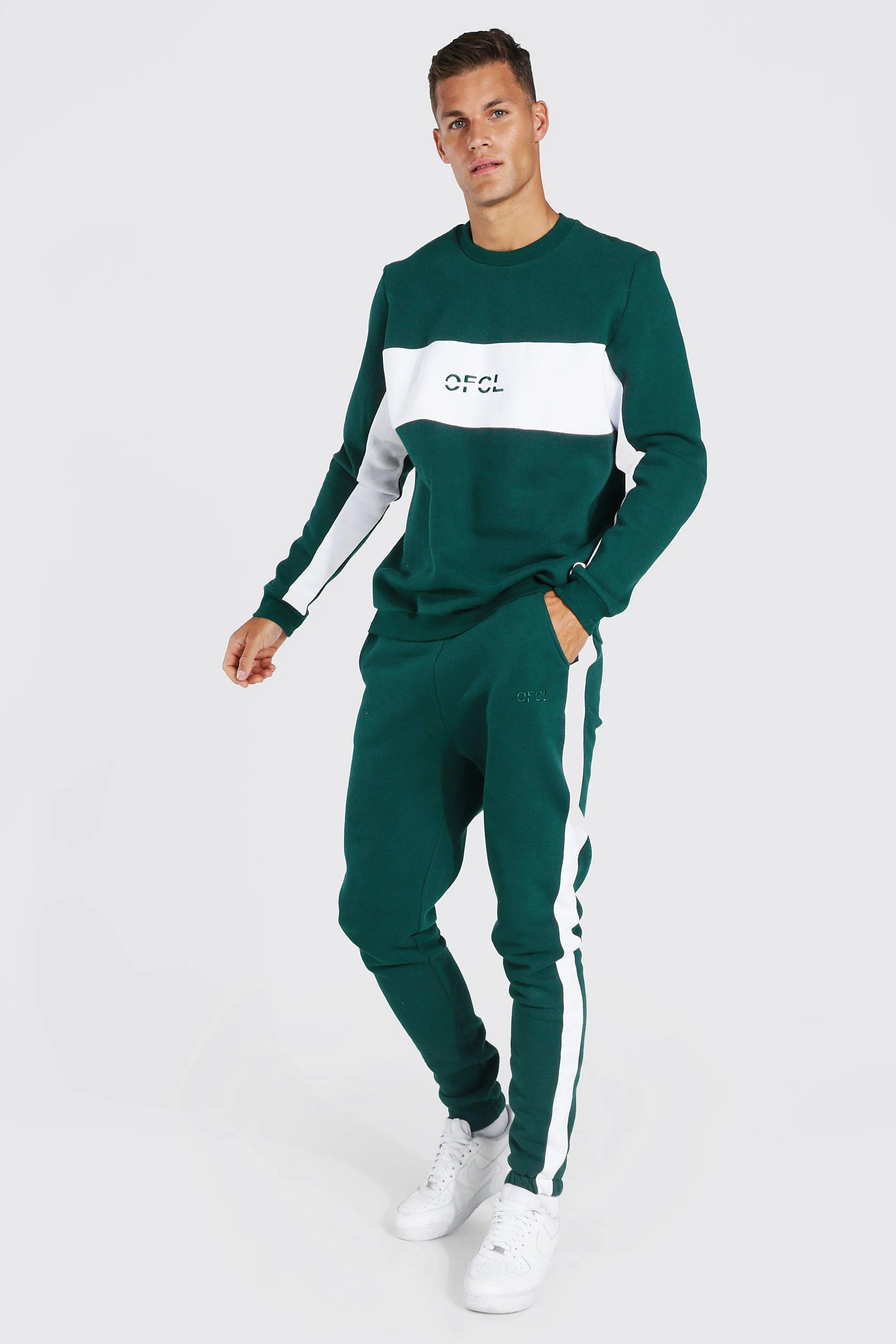 Tall Official Colour Block Sweater Tracksuit