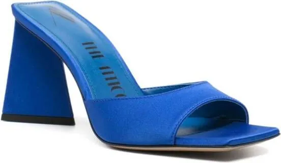 The Attico Mini Devon 85mm satin mules Blue