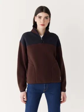 The Axis Polar Fleece Pullover in Burgundy