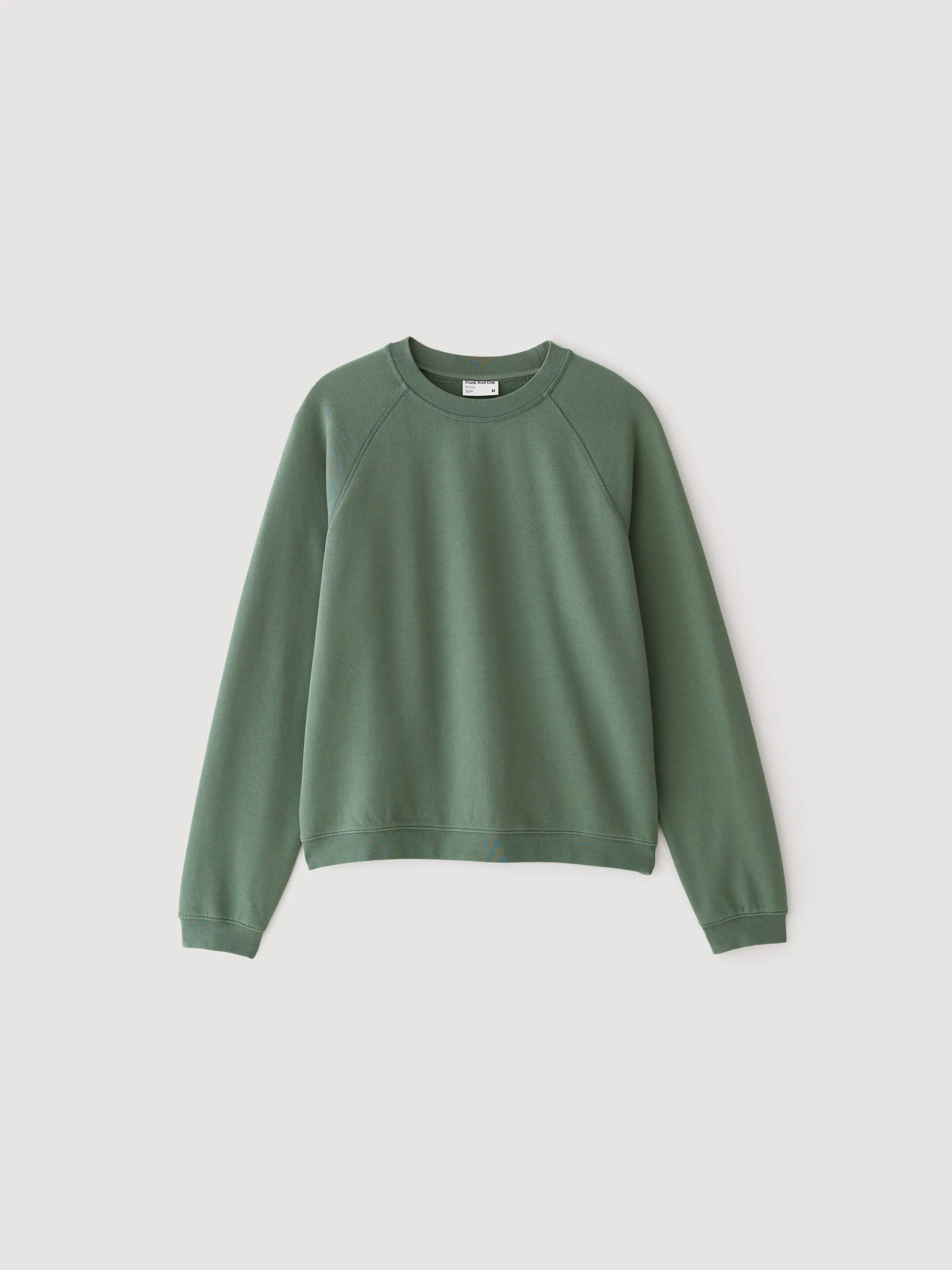 The Gym Fleece Crewneck in Evergreen