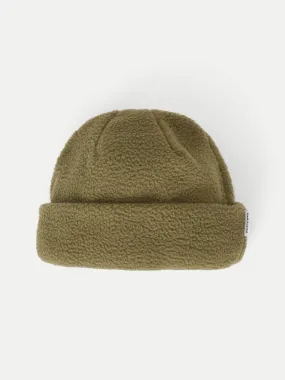 The Polar Fleece Beanie in Dark Olive